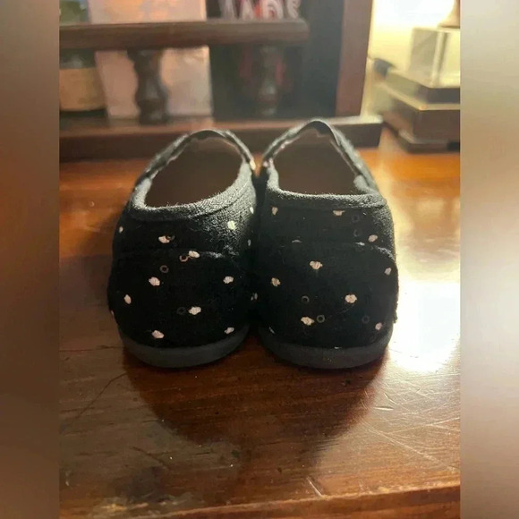 Toddler Girls Jumping Bean Size 11 Slip on Canvas Flats - Picture 5 of 6